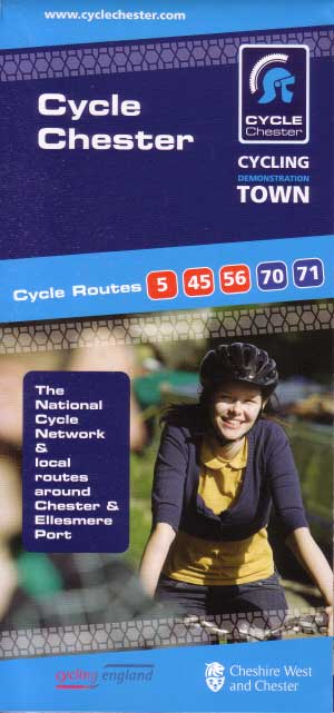Chester Cycle Routes Leaflet with Map